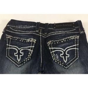 Rock Revival Charlotte Skinny Jeans Womens Size 27